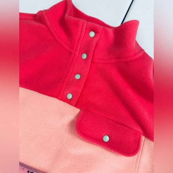 NWT Aeropostale Sport Fleece Gorpcore Drawstring Mock Neck Snap Pullover - Picture 6 of 11